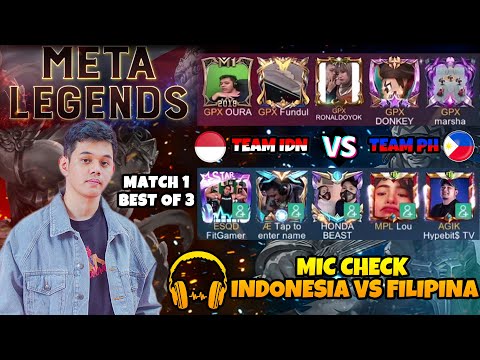 MIC CHECK KOL INDONESIA VS KOL PHILIPINE MATCH 1!!