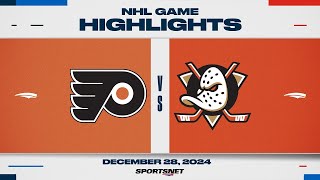 NHL Highlights | Flyers vs. Ducks - December 28, 2024