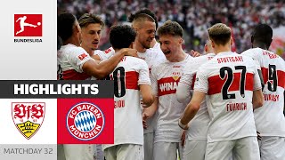 VfB Plays Poker for Runner-Up Spot | VfB Stuttgart-FC Bayern München 3-1 |Highlights| MD 32-BL 23/24