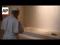 Pope Leo XIV prays at Francis tomb in Saint Mary Major Basilica