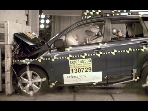 Video Crash Test Subaru Forester sedan 2008