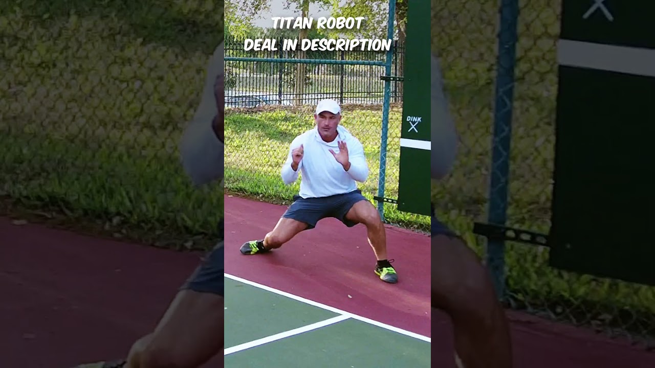 Dodge the Pickleball Drill With Titan Ball Machine