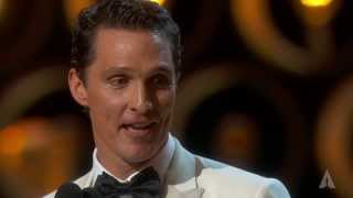 Matthew McConaughey winning Best
