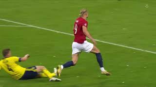 Гол Эрлинга Холанда в ворота сборной Швеции 05.06.22