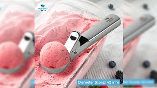 Pratinjau video produk One Two Cups Sendok Scoop Es Krim dan Buah Stainless Steel 47mm - 164Z