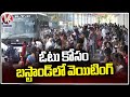 Heavy rush at bus stations day ahead of Telangana polls