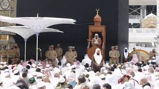 أمام الحرم المكي ينكر على الترفيه فسادها قال كلمة حق من أعلى منابر ...
