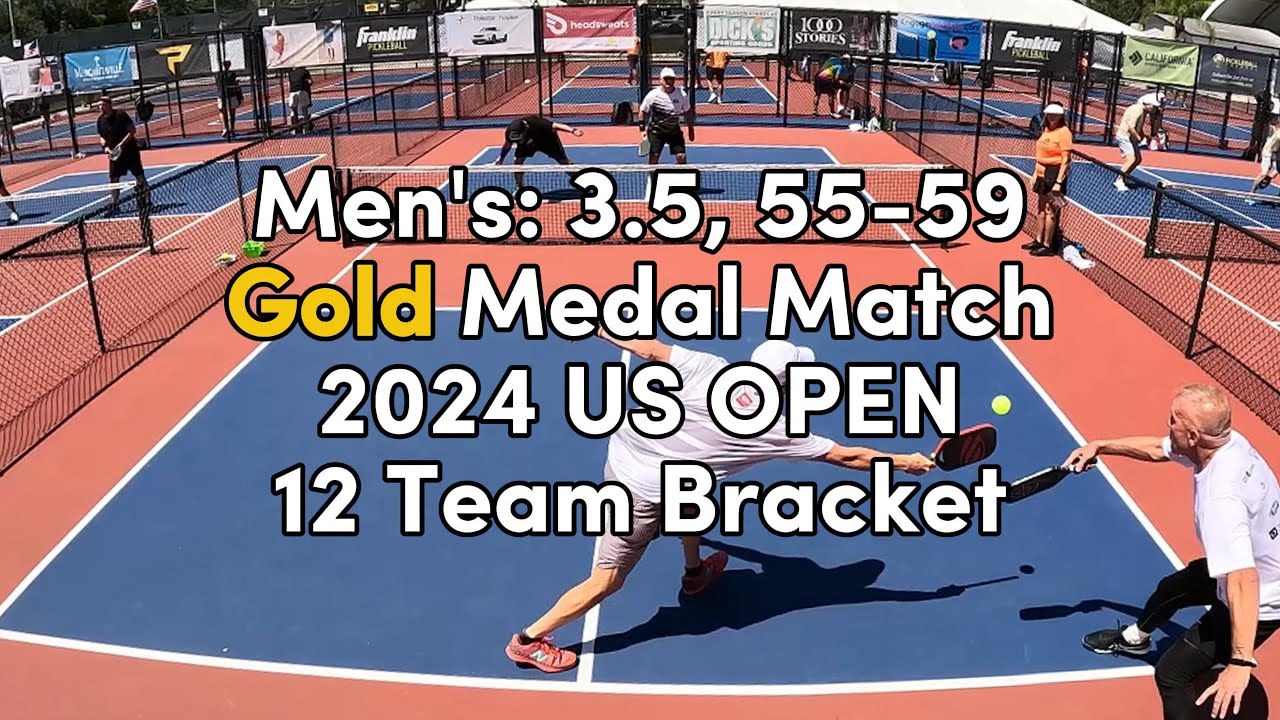 MEN'S: 3.5, 55-59 Gold Medal Pickleball Match - US OPEN 2024