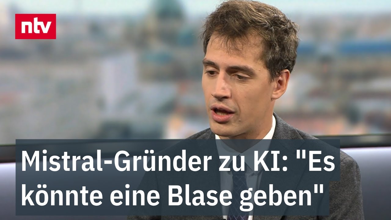 Mistral-Gründer zu KI: "Es könnte eine Blase geben" - In Europa führendes Unternehmen