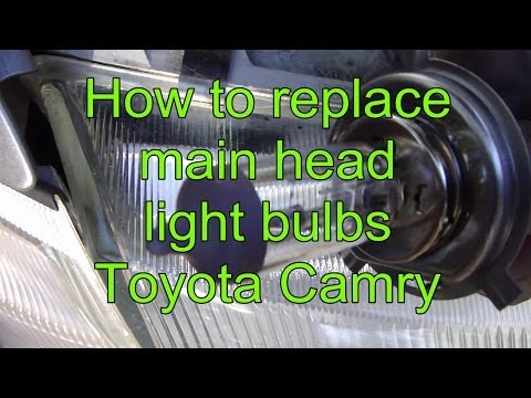 replacing headlight bulb toyota camry #5