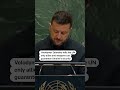 Zelenskiy says only allies and weapons will guarantee Ukraines security  - 00:49 min - News - Video