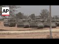 Israel amasses dozens of tanks, armored vehicles along border with southern Gaza Strip