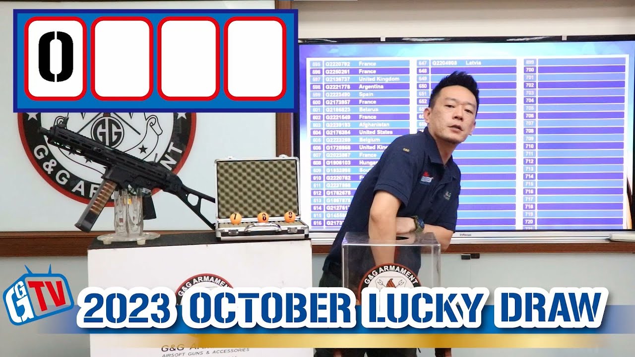 G&G Armament Lucky Draw October 2023