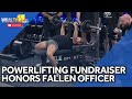 Officers powerlift to raise funds for Amy Caprio Classic