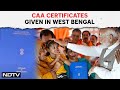 CAA News | Citizenship Certificates Under CAA Given To Beneficiaries In Bengal: Centre