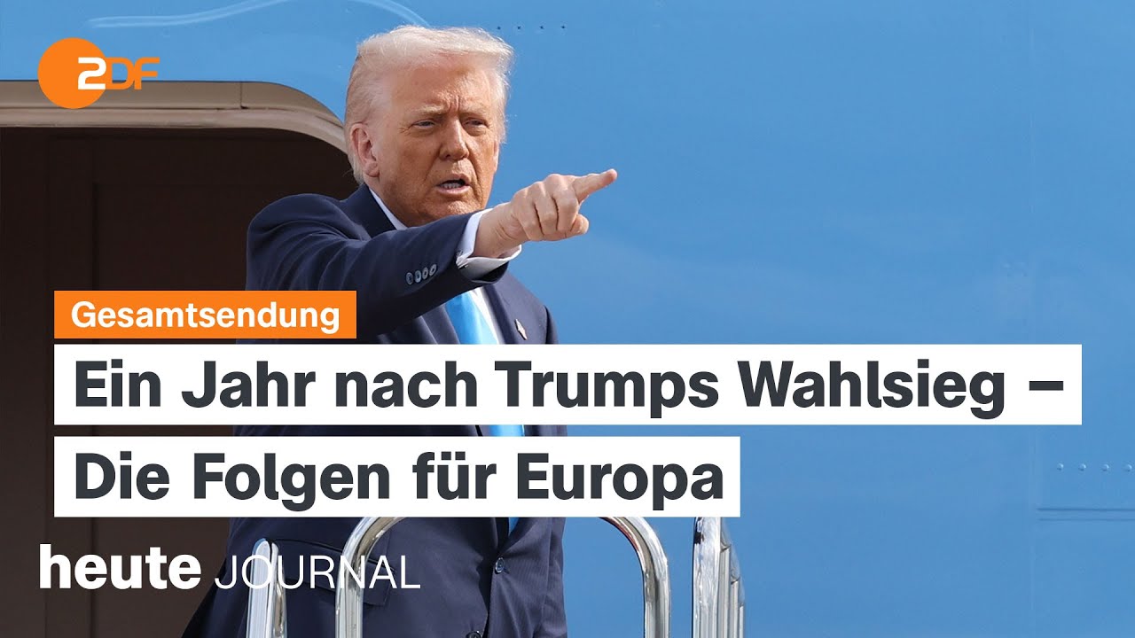 heute journal vom 05.11.2025 Ein Jahr Trump, neue EU-Klimaziele für 2040, Geld statt Aufnahmen