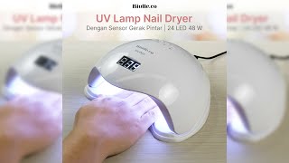 Pratinjau video produk Biutte.co Pengering Kutek UV Lamp Nail Dryer Sensor LCD 24 LED 48W - SUN5