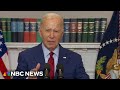 WATCH: President Biden on college campus protests: Destroying property is not peaceful protest