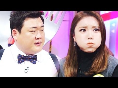 홍진영, 김준현 위협하는 족발 먹방 @백종원의 3대 천왕 20160108