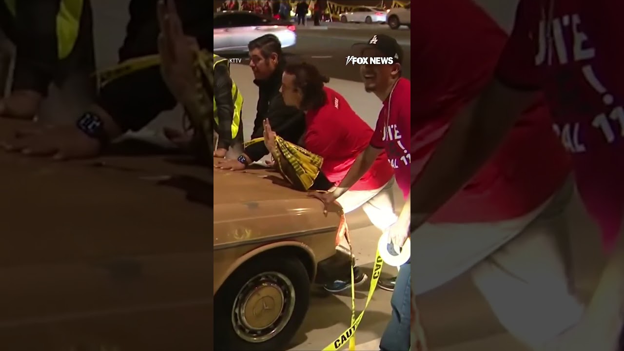 LAX protestors BLOCK travelers from airport during holiday rush #foxnews #news #us