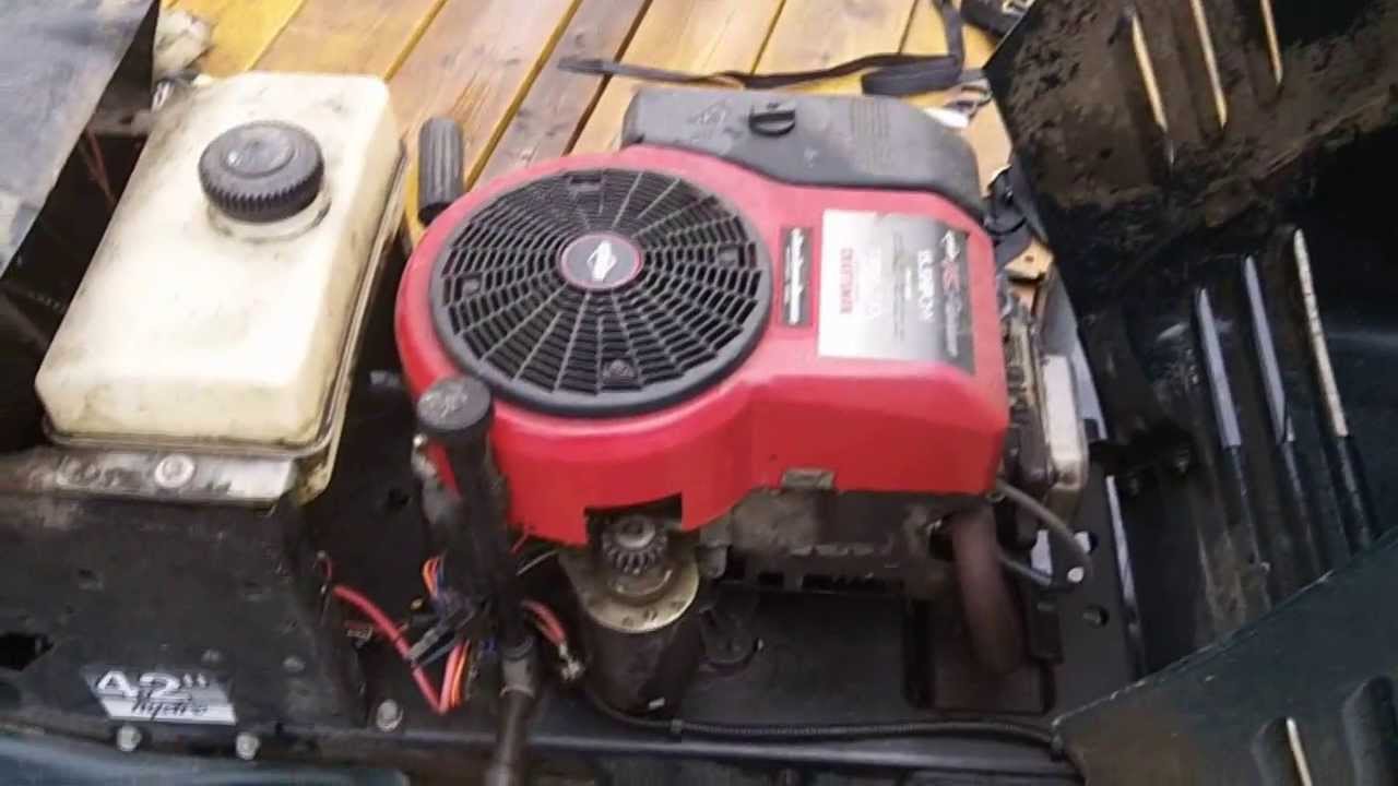 Craftsman hydromatic with flooded engine 50.00 - YouTube riding lawn mower diagram 