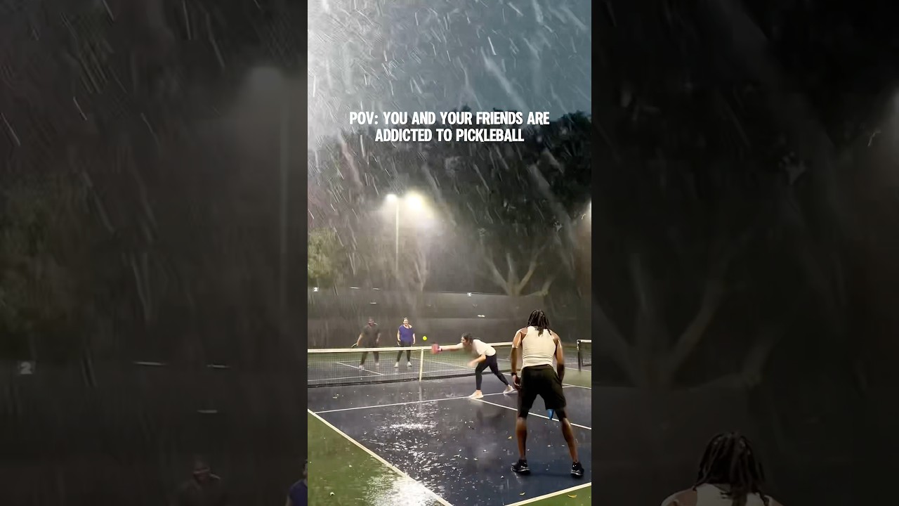 The pickleball addiction is real.