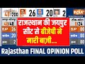 RJ Final Opinion Poll 2023: राजस्थान में जयपुर की 48 सीटों में 26 सीटों पर BJP का कब्ज़ा | CNX-Poll