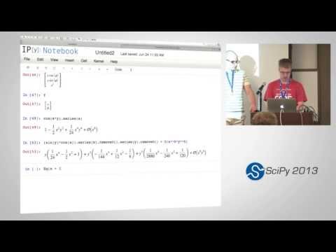 Image from Symbolic Computing with SymPy, SciPy2013 Tutorial, Part 6 of 6