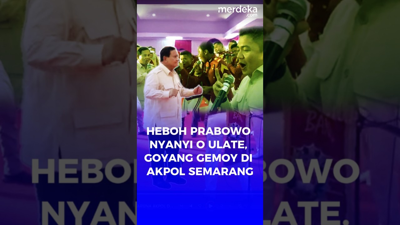 Heboh Prabowo Goyang Gemoy Bikin Deretan Jenderal 4 TNI-Polri 'Berebut' Mik. #merdekadotcom