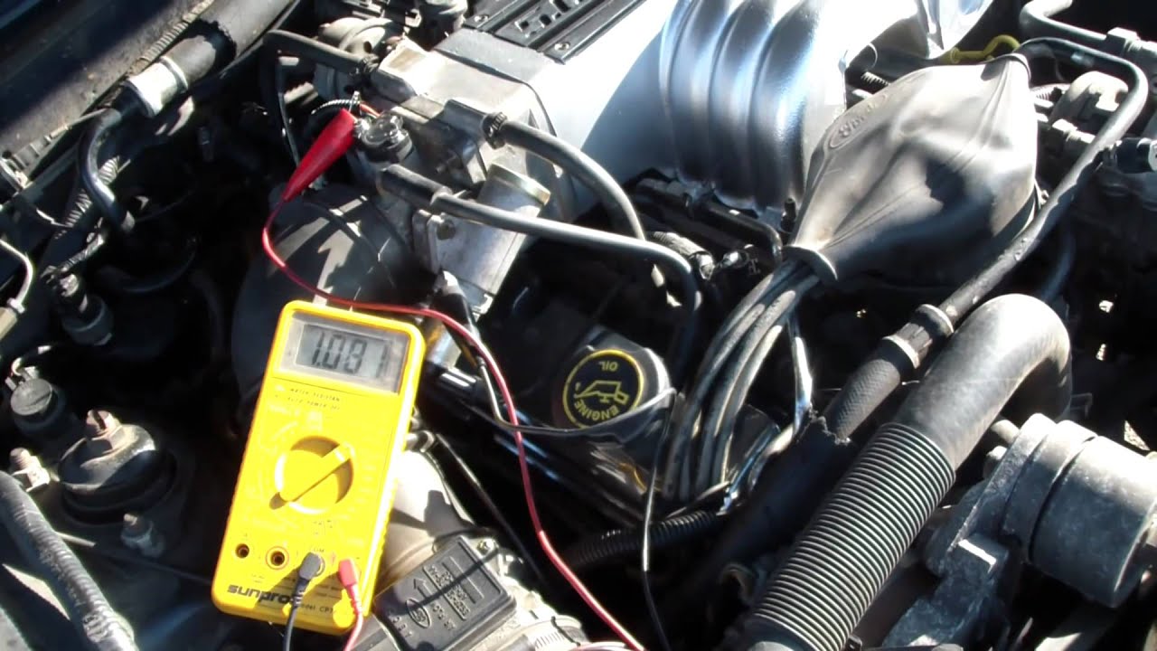 Mustang 5.0 Throttle Position Sensor Adjustment TPS - YouTube edelbrock msd 6al wiring diagram 