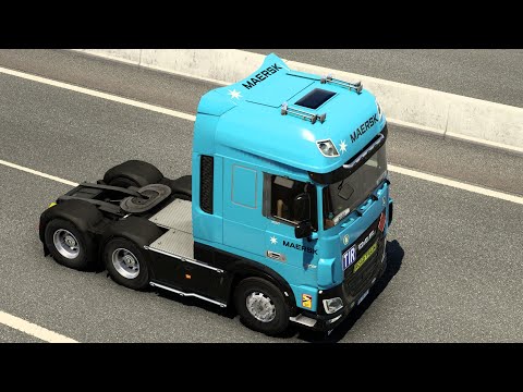 SKIN MAERSK DAF XF BY RODONITCHO MODS 2.0 1.40 1.48