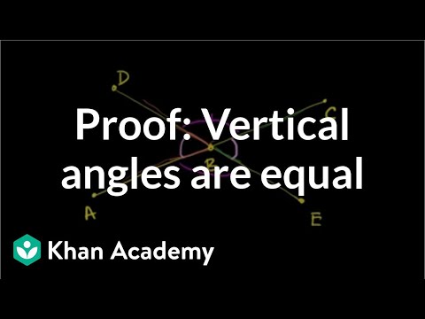 vertical angles geometry definition