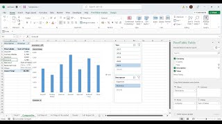 MS Excel: Pivot Tables, Pivot Charts Filters and Slicers (Tutorial)
