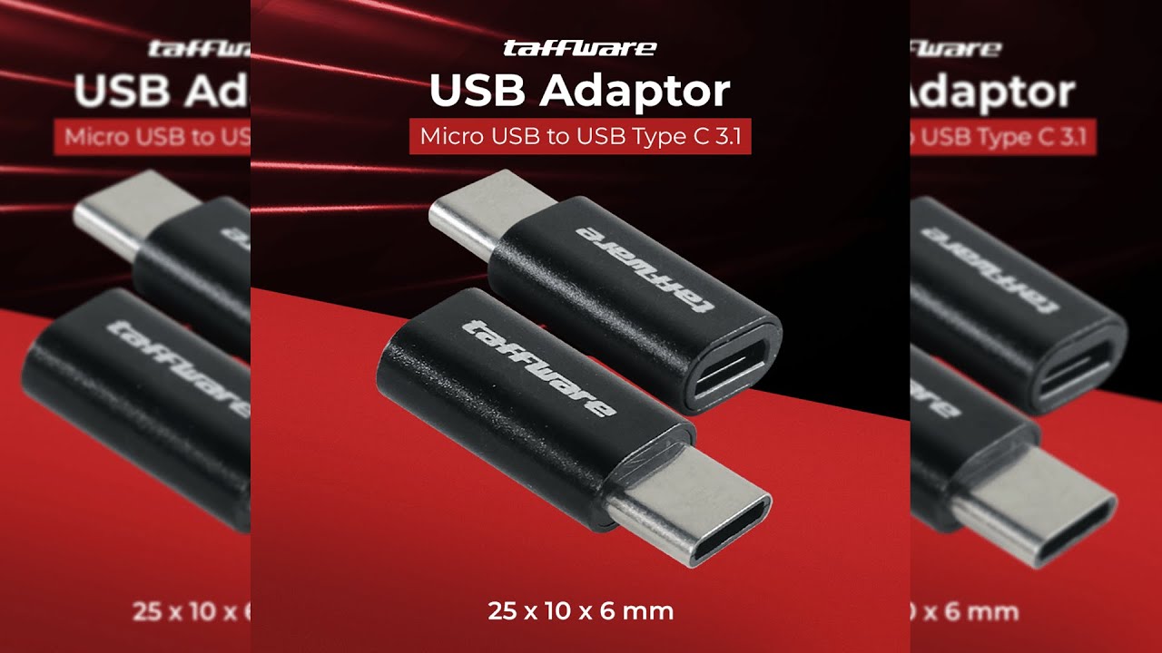 Pratinjau video produk Taffware Adaptor Konverter High Speed Micro USB ke USB Type C 3.1 - US189