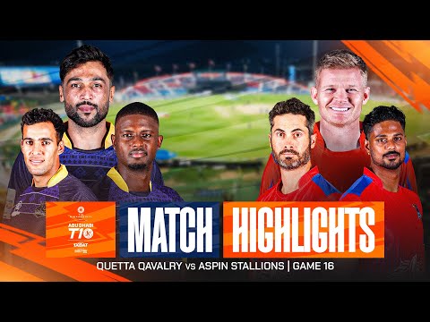 Abu Dhabi T10 2025 | Spiel 16 Highlights: Quetta Qavalry gegen Aspin Stallions | Saison 9