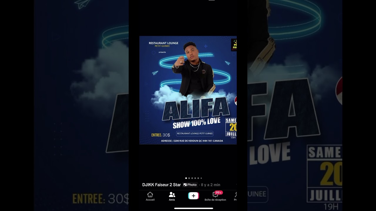 🛑La coqueluche à la voix suave Alifa en show case ici à Montréal au Canada 🇨🇦