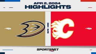 NHL Highlights | Ducks vs. Flames - April 2, 2024