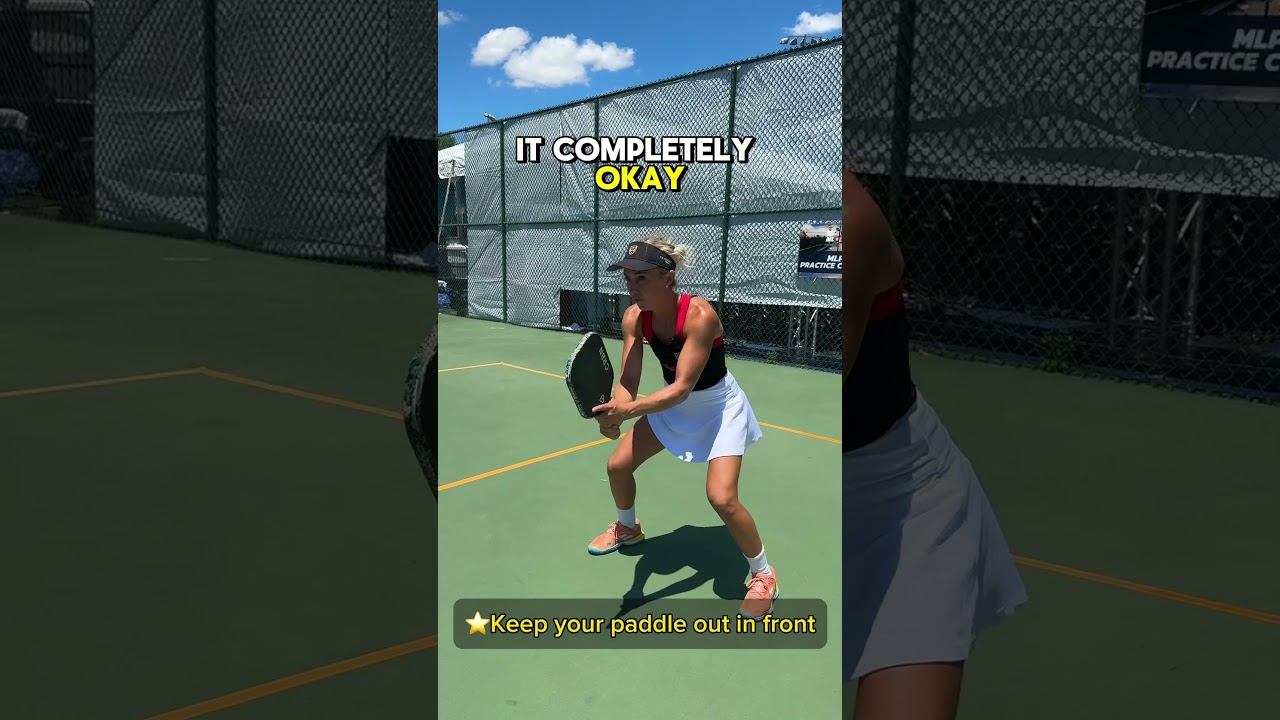 How to improve your MID-COURT RESET! #pickleball #shorts