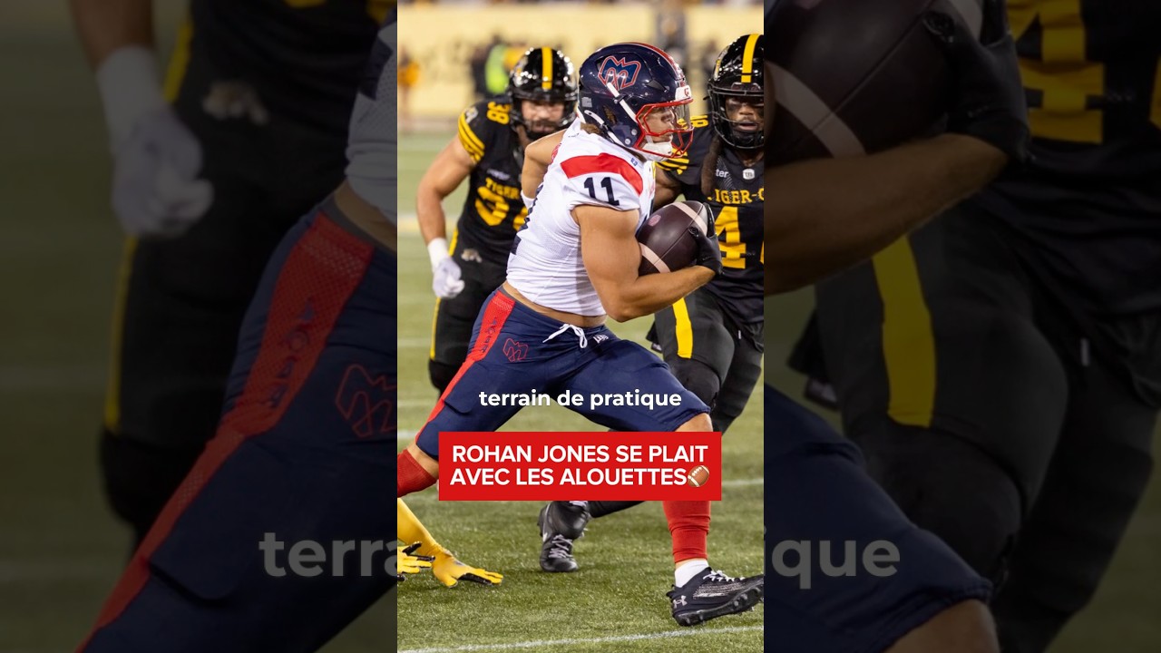 Rohan Jones a beaucoup de plaisir depuis son arrivée à Montréal! 👀🏈 #Alouettes