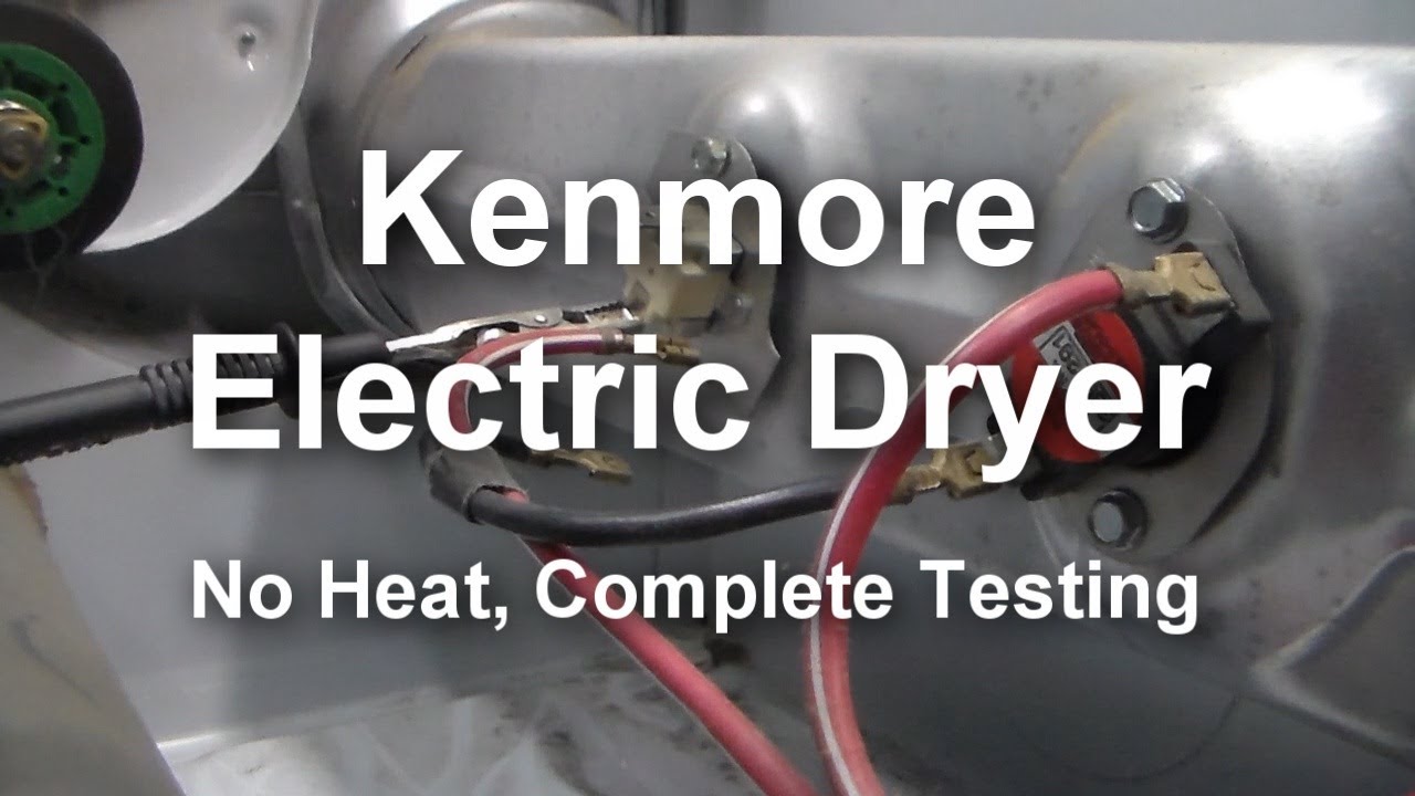 Kenmore Electric Dryer - Not Heating, What to Test and How ... wiring diagram explained 