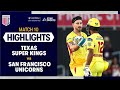San Francisco Unicorns Defeat Texas Super Kings in a Run-Fest | HIGHLIGHTS