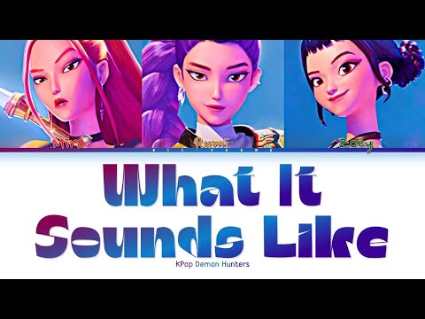 'What It Sounds Like' By Huntrix (KPop Demon Hunters) (Color Coded Lyrics)