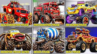 EPIC ESCAPE MONSTER TRUCKS UPDATE! What if I BECOME EVERY Monster Truck Car, Transportation Truck...