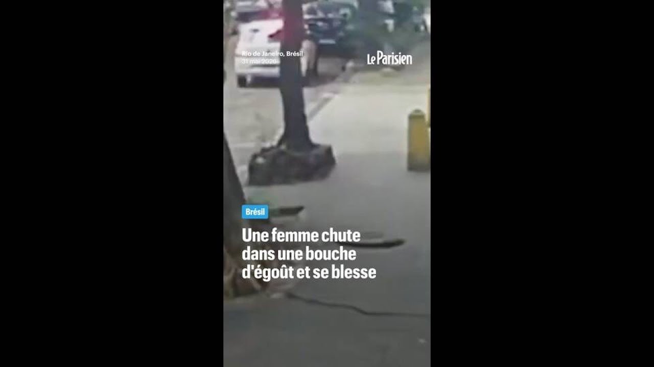 Brésil : une femme se blesse en chutant dans une bouche d'égout