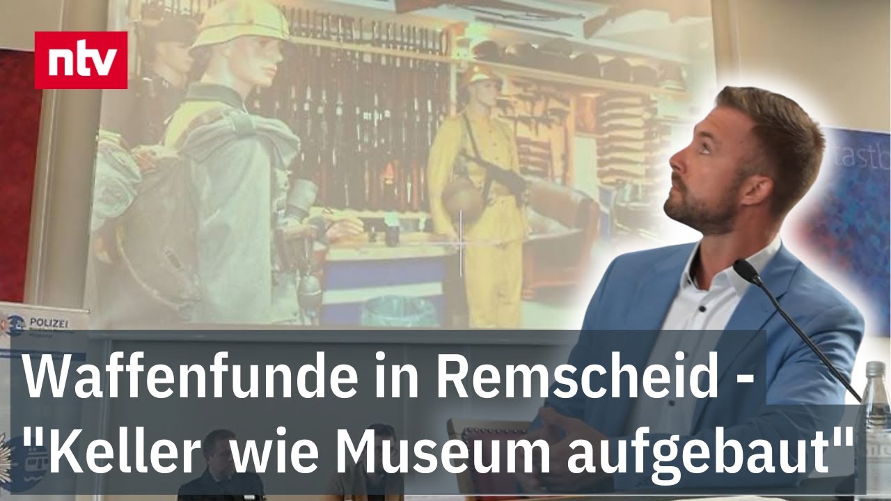 Waffenfunde in Remscheid - "Keller war wie Museum aufgebaut" - Polizei zeigt Fotos