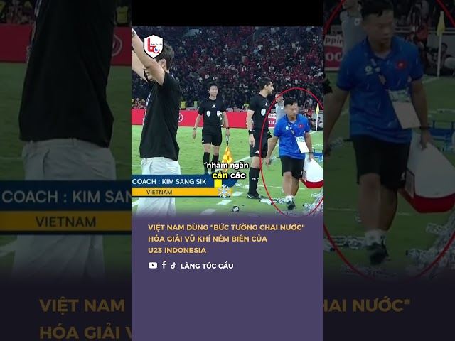 Việt Nam dùng "bức tường chai nước" hóa giải tuyệt kỹ ném biên của Indonesia 💦🥰