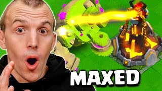 Maxed Mountain Golem Gameplay (Clash of Clans)