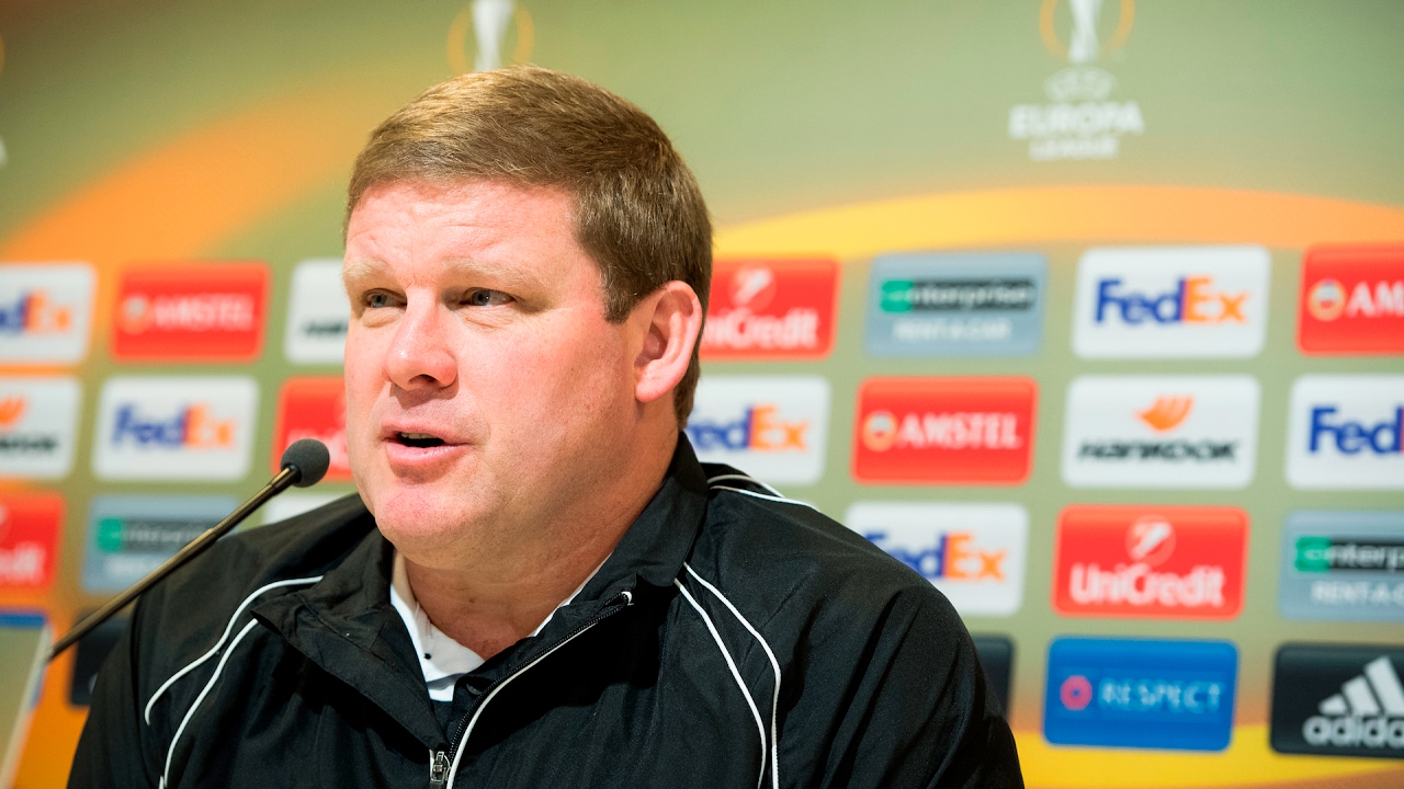 Persconferentie KAA Gent - Tottenham met Hein Vanhaezebrouck