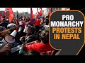 Pro-Monarchy Protests in Nepal, Police Use Tear Gas & Water Cannons to Disperse Protesters | News9