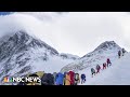 Record number of climbers attempt to reach summit of Mount Everest
